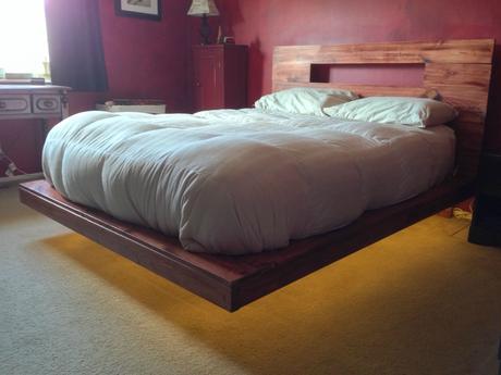 DIY Floating Bed Frame