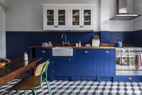 Blue Gray Kitchen Cabinets
