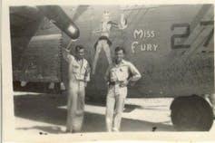 A WW2 plane featuring an image of Miss Fury. 