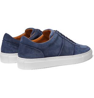 It's Easy Being Blue:   Mr P. Larry Suede Sneaker