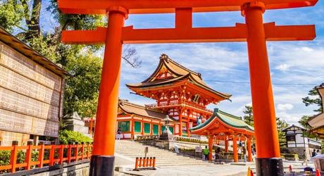 The Fushimi Inara shrine in Kyoto