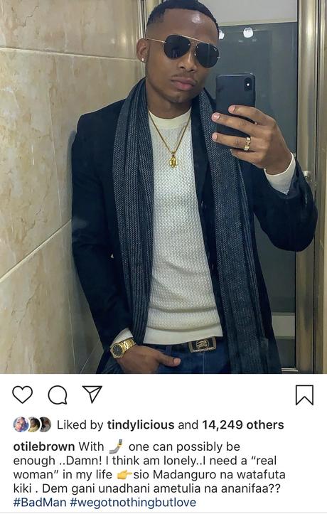 “I need a real woman in my life!” Otile Brown talks about his lonely love life