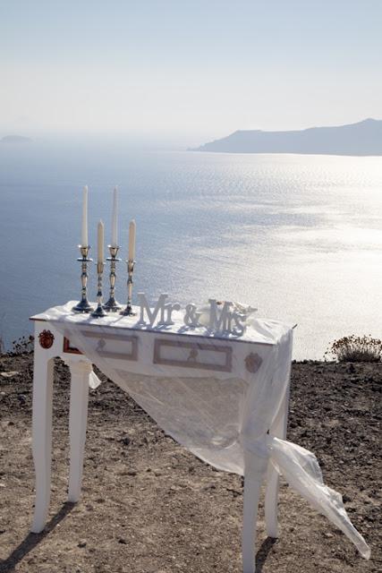 Santorini Elopement with a wedding package
