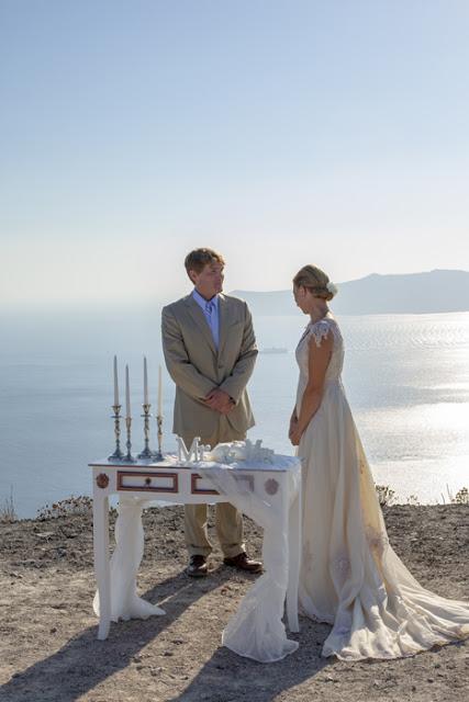 Santorini Elopement with a wedding package