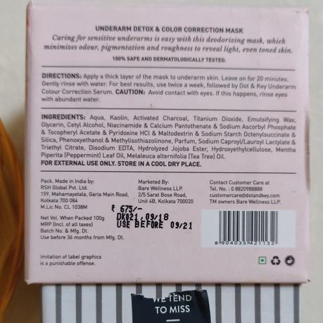 Dot & Key Underarm Detox & Color Correction Mask Review Dot & Key Underarm Detox & Color Correction Mask Review