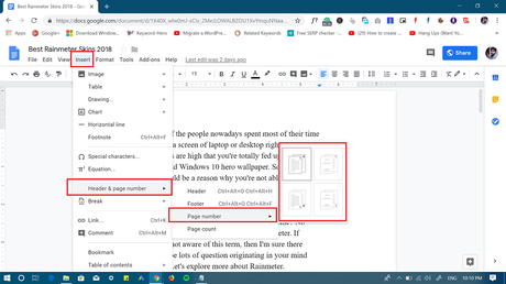 How to Add Page Numbers in Google Docs How to Add Page Numbers in Google Docs