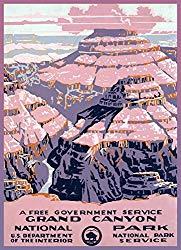 Image: 11x14 inches | Decoration Poster printed on CANVAS.US National Park.Travel.Grand Canyon.1083