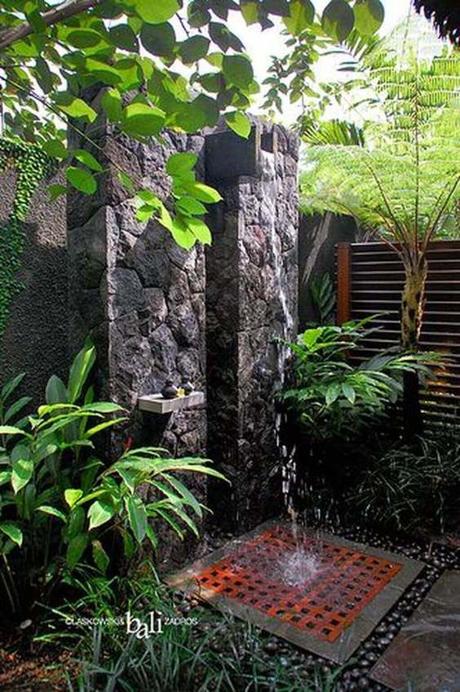 Outdoor Shower Ideas Garden in Bali - Harptimes.com