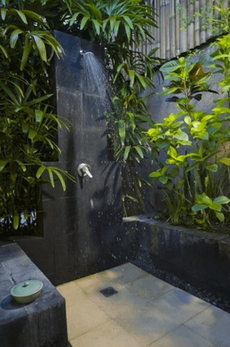 Outdoor Shower Ideas Botanical Outdoor Bathroom Design - Harptimes.com