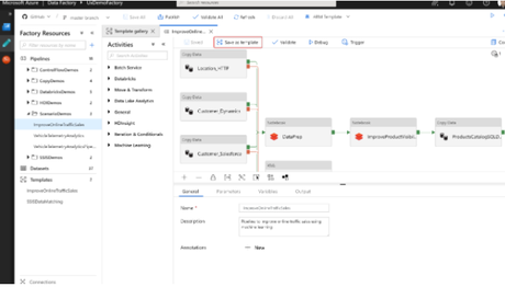 How to Use Templates in Azure Data Factory