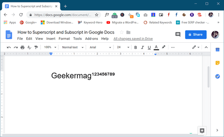 How to Superscript and Subscript in Google Docs – 2019 how to superscript in google docs