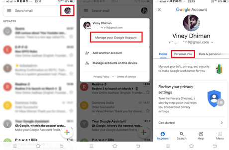 How to Change Phone Number in Gmail – 2019 manage your google account - android