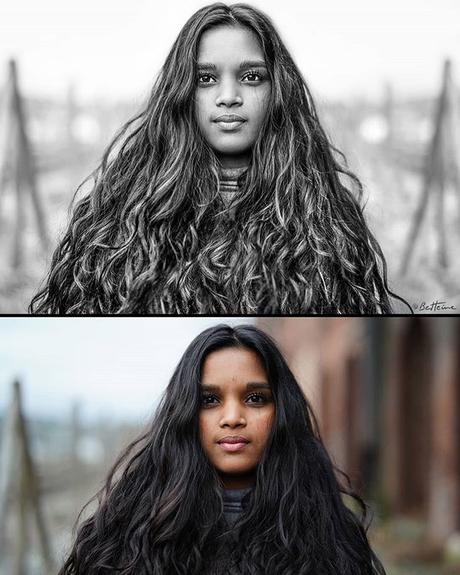 Before/After Model: Elia #beforeafter #benheinephotography #photography #photographie #model #photoediting #avantapres #retouchephoto #photo #portrait #face #camera #modele