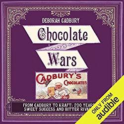 Image: Chocolate Wars: The 150-Year Rivalry Between the World's Greatest Chocolate Makers | Audible Audiobook – Unabridged | by Deborah Cadbury (Author, Narrator), Audible Studios (Publisher). Listening Length: 13 hours and 1 minute