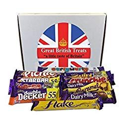 Image: Cadbury Selection Box of 10 Full Size British Chocolate Bars, by Cadbury