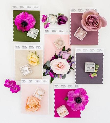 WeddingWire and The Pantone Color Institute Unveil Four Wedding Color Palettes for 2019