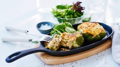 How to make feta cheese stuffed bell peppers