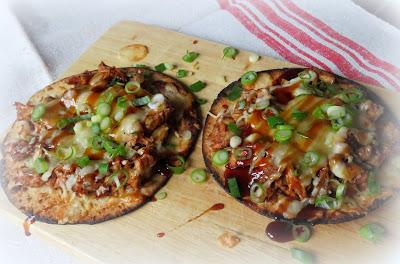 Easy BBQ Chicken Tostadas