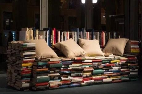 A Sofa Made From Old Books