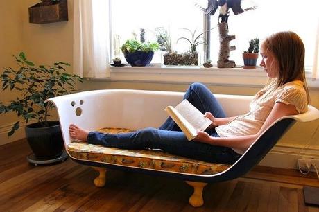 A Sofa Made From a Bath Tub