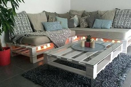 A Sofa Made From Wooden Pallets