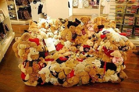 A Sofa Made From Teddy Bear Toys
