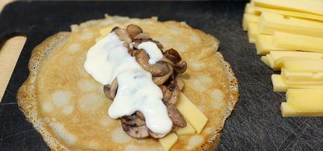 Mushroom and Cheese Crespelle, the Italian Crepes