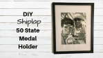 DIY Shiplap 50 State Medal Holder