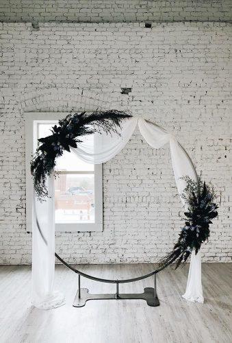 wedding floral moon gates simple arch white tulle willowberryfloral
