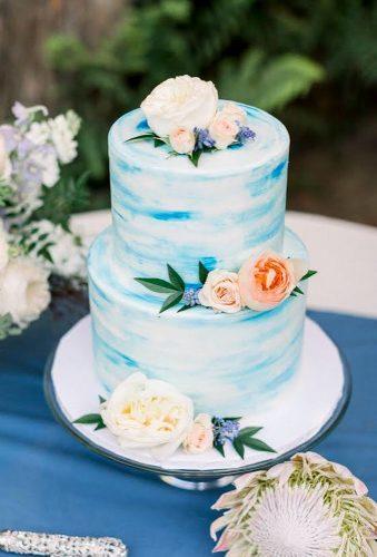 watercolor wedding cakes blue rustic cake lucasrossiphoto