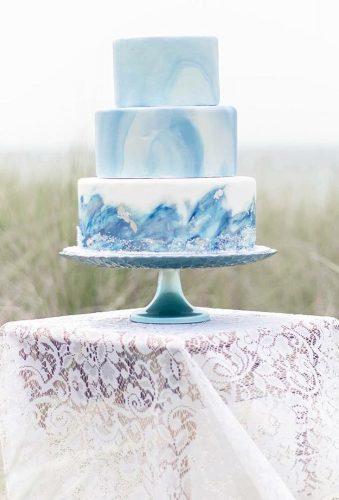 watercolor wedding cakes blue cake withlove cupcakesandcakes