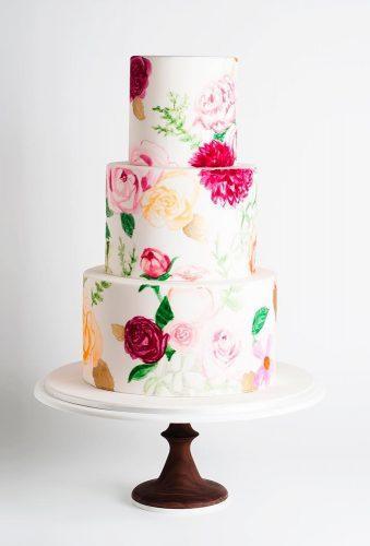 watercolor wedding cakes floral cake cake ink