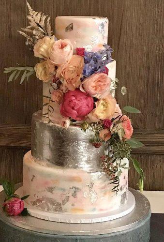 watercolor wedding cakes cake with silver cake envy ga