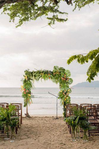 unique wedding venues tropical ceremony decor on the beach Sylvia Guardia M. Photography