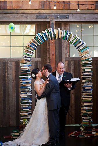 unique wedding venues library ceremony Alexander Rubin Photography