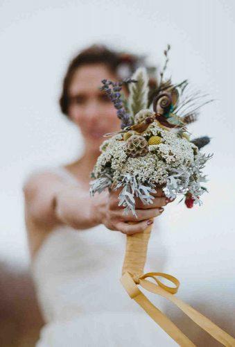 wedding dried flowers bouquets small bouquet with tape nirav patel