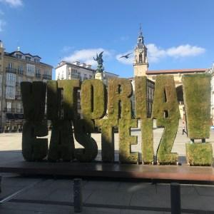 The Plaza de Virgen Blanca is located in the heart of Vitoria-Gasteiz, the capital of the Basque Country. 