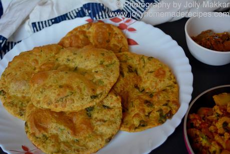 Dahi Methi Poori, How to make Crispy Dahi Methi Puri Recipe | Indian Puffed Bread with Fenugreek