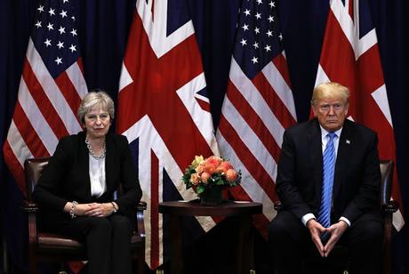 Theresa May and Donald Trump