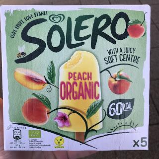 Solero Organic Peach Lollies with a juicy filling