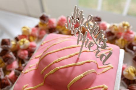 a huge french fancy wedding cake