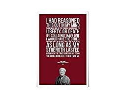 Image: Harriet Tubman Art Print. 60 Colours/5 Sizes. Slavery Poster. Historical Quote. American History. Abolition