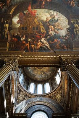 Painted Hall: revealing the ceiling