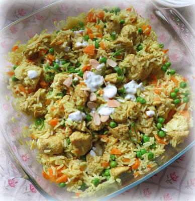 Curried Chicken & Coconut Rice Casserole