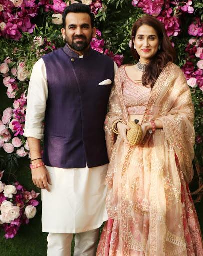 Zaheer Khan and his wife, Bollywood actress Sagarika Ghatge