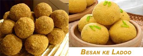 Besan ke Ladoo for Holi Snacks