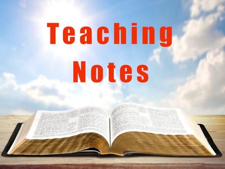 Teaching Notes: On The Walk Of Faith