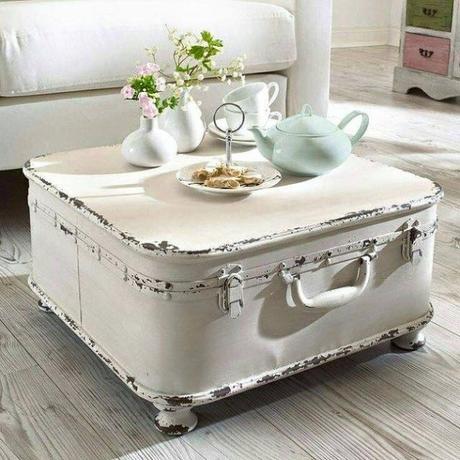 A Coffee Table Made From Recycled Suitcases