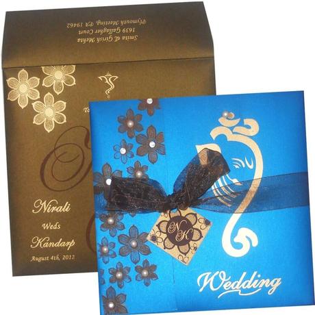 Indian wedding card