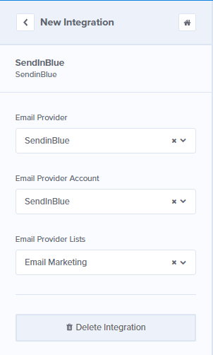 Integrating SendInBlue with OptinMonster